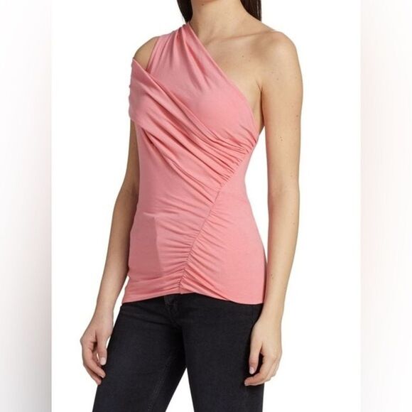 IRO Tops - IRO Billin One Shoulder Top Pink women’s Size small Brand New! Msrp $195